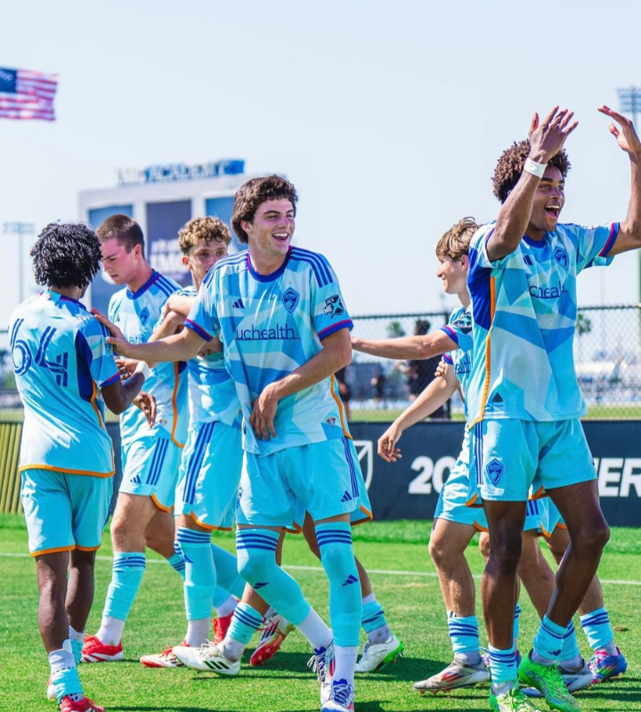 Soccer player showcasing skills